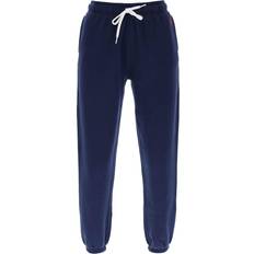 Polo Ralph Lauren Women Trousers Polo Ralph Lauren Cotton Fleece Joggshose Blue