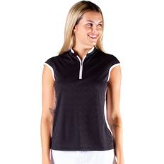 Polo Tank Tops NVO Brianna Womens Sleeveless Golf Polo, BLACK 001