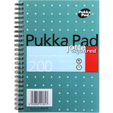 White Notepads Pukka Pad Square Wirebound Metallic Jotta 200