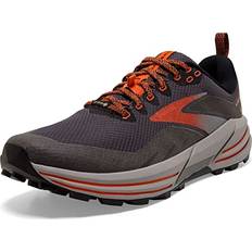 Brooks Men Hiking Shoes Brooks Men's, Cascadia GTX Trail Running Shoe Black/Ebony/Cinnabar