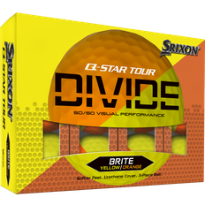 Srixon Accessoires de golf Srixon Q-Star Tour Divide 2 Yellow Orange Balles