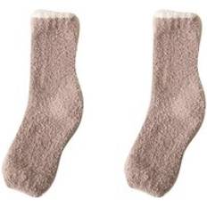 Brown Arm & Leg Warmers J&Y Winter Fluffy Leg Warmer Khaki Neutral