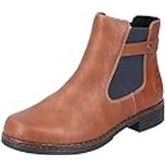 Rieker Chelsea Boots Rieker Contrast Stretch Insert Chelsea Boots Brown