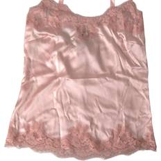 Gold Tank Tops Dolce & Gabbana Antique Rose Lace Silk Camisole Top Underwear IT3