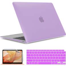 iBenzer Compatible with New MacBook Air 13 inch case 2022 2021 2020 M1 A2337 A2179 A1932 Hard Shell Case&Keyboard Cover&Screen Film for Mac