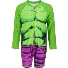 Green Swimsuits Children's Clothing Marvel Hulk Toddler Boys One Piece Bathing Suit