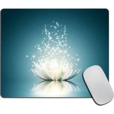 TSSOHU Magic Lotus Floral Mouse pad, Glowing Waterlily Pond