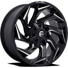 20" - 5/108 Car Rims Fuel D753 Reaction 20X9 8X170 20Et 124.3Cb Gloss Black Milled Wheel