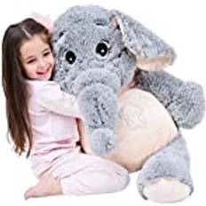 Elephant Soft Toys IKASA Giant Elephant Stuffed Animal Plush Toy 100cm