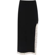 By Malene Birger Kläder By Malene Birger Von Gabie Maxi -Rock mit Häkelkörnern Black