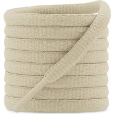 Beige Shoe Laces Delele DELELE 2Pair Oval Shoes laces Colors Half Round 1/4" Athletic ShoeLaces for Sport/Running Shoes Shoe Strings Beige -45.28"