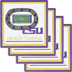 Magnolia Lane LSU Tigers Four-Pack Coaster Set NCAA Novelty at Academy Sports