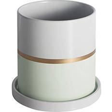 Ekirlin 4 Inch Ceramic Plant Pot Gree