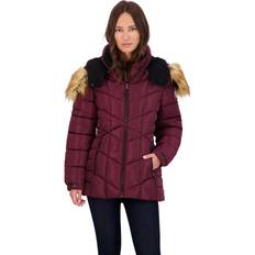 Reebok Women Outerwear Reebok Womens Faux Fur Sherpa Puffer Coat