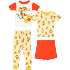 AME Sleepwear Boy's Piece Toddler Winnie the Pooh Stripe Fun Set Orange/White/Yellow 3T