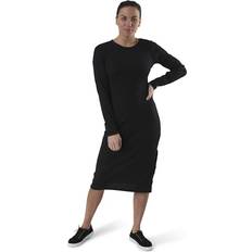 Poliéster Vestidos Quinn Rib Dress Black Female