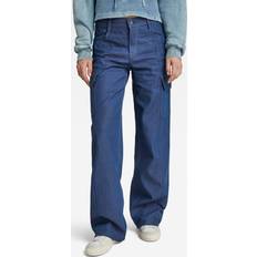 G-Star Judee Cargo Low Waist Loose - Azul Oscuro