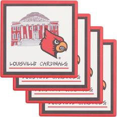 Magnolia Lane Louisville Cardinals Four-Pack Coaster Set