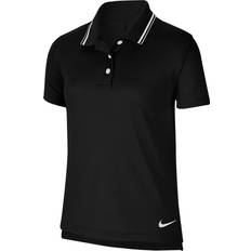 Nike Black Polo Shirts Nike Juniors' Dri-FiT Girls' Victory Polo 2113237 Black/White Black/White