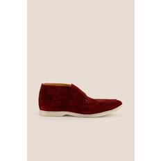 Red Loafers Damien Suede Loafer Red