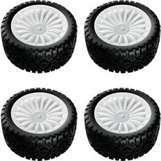 UDIRC UDIRC Rally L Tyres -A x4 White wheel UD1603-005A