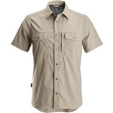 Arbeidsoverdele Snickers Workwear LiteWork 8520 skjorte korte ærmer khaki