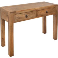 Tables de chevet Atmosphera Console AJMAL 120 x P 40 x H 80 cm Marron Table de chevet