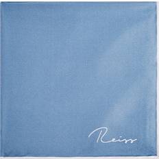 Reiss Tilbehør Reiss Soft Blue Ceremony Plain Silk Pocket Square