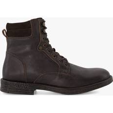 Dune London Men Ankle Boots Dune London Cadogan Leather Ankle Boots, Dark Brown