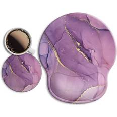 Wiabsi Ergonomic Mouse Pad with Wrist Support Rest,[ 20% Gel
