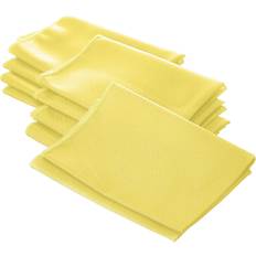 Yellow Cloth Napkins LA Linen 10-Pack Poly Poplin Napkins Soft Cloth Napkin Yellow