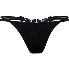 String tanga damen dessous unterwäsche reizwäsche spitze schwarz weiß Schwarz