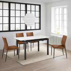 Dining Sets Armen Living Giana Kash Stone Top Dining Set 5