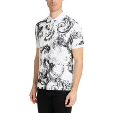 Versace Jeans Couture White Watercolour Polo E003 WHITE