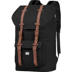 Tasker Hauptstadtkoffer blnbag U2 Daypack Tagesrucksack Unisex mit Laptopfach, 46 cm, 20 L, Schwarz