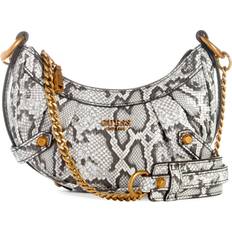 Natural Crossbody Bags Guess Clelia Mini Python Zippered Crossbody Natural