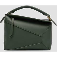 Loewe Puzzle Edge Small Leather Bag - Green