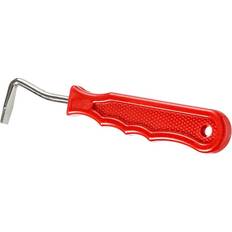 Steel Grooming & Care Tough-1 Metal Hoof Pick, Red