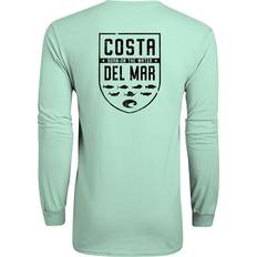 Men - Water Repellent T-shirts Costa Del Mar Costa Del Mar Men's Species Shield Long Sleeve Shirt, Chill