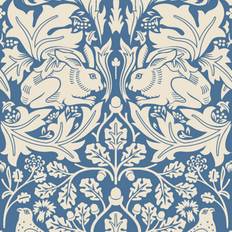 Hoopla Walls Hoopla Walls Forest Rabbit Navy Blue Smooth Matt Wallpaper