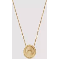 Skagen Jewelry Skagen Unisex Anja Pebble Gold-Tone Stainless Steel Pendant Necklace Gold