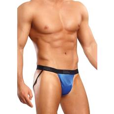 Satin Spandex Jock - Blue