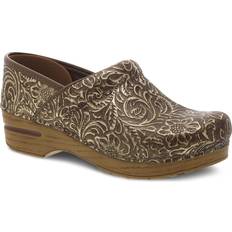 Gold - Women Clogs Dansko Women's Professional Antique Tooled Clogs 10.5-11