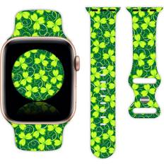 Laiputer St Patricks Day Watch Band Compatible Apple 38mm 40mm Soft Silicone 7/6/5/4/3/2/1