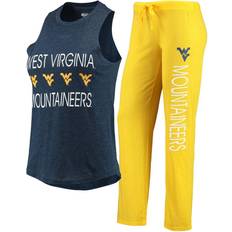 Gold - Women Sleepwear Concepts Sport Women's Gold, Navy West Virginia Mountaineers Tank Top and Pants Sleep Set Gold, Navy