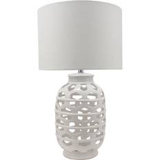 Lighting Metro Lane Atworth 56Cm White Bedsite Table Lamp