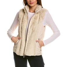 Beige Vests Renuar Quilted Vest