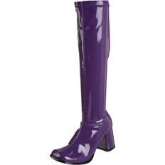 Purple - Women High Boots Funtasma Womens Boots Gogo-300 Purple Str Pat