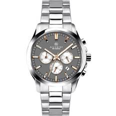 Accurist Watches Accurist Accurist Japanese Sports Chronograph with Push Button Clasp, Date Window, 50m Water Resistant, 2 Year Guarantee, Grey Silver, Bracelet 7203.01