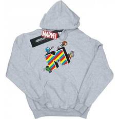 Marvel Hettegensere Absolute Cult Kid's Kawaii M Is For Marvel Hoodie - Sports Grey